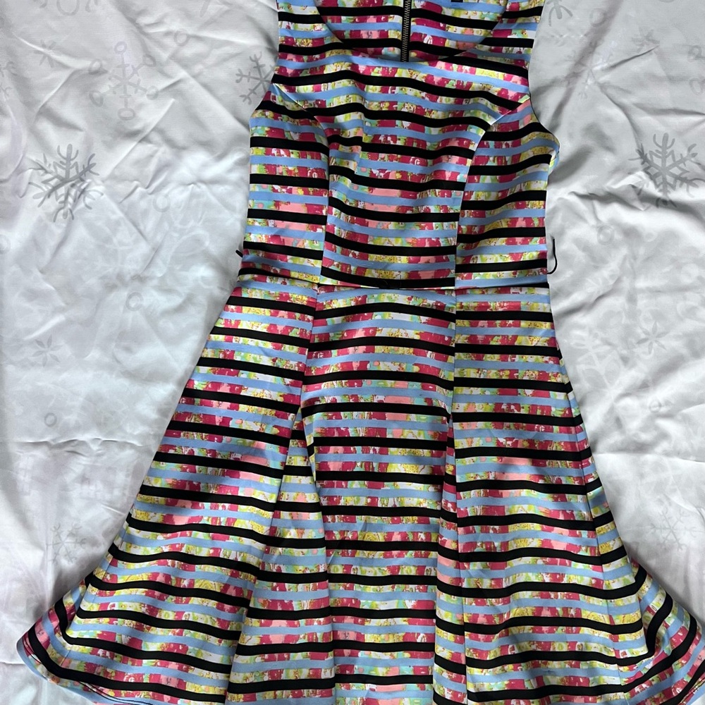My Michelle Multicolor Striped Mini Dress